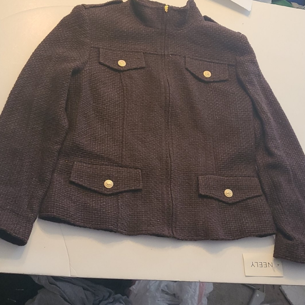 Neely Espresso size 12 Jacket NWT